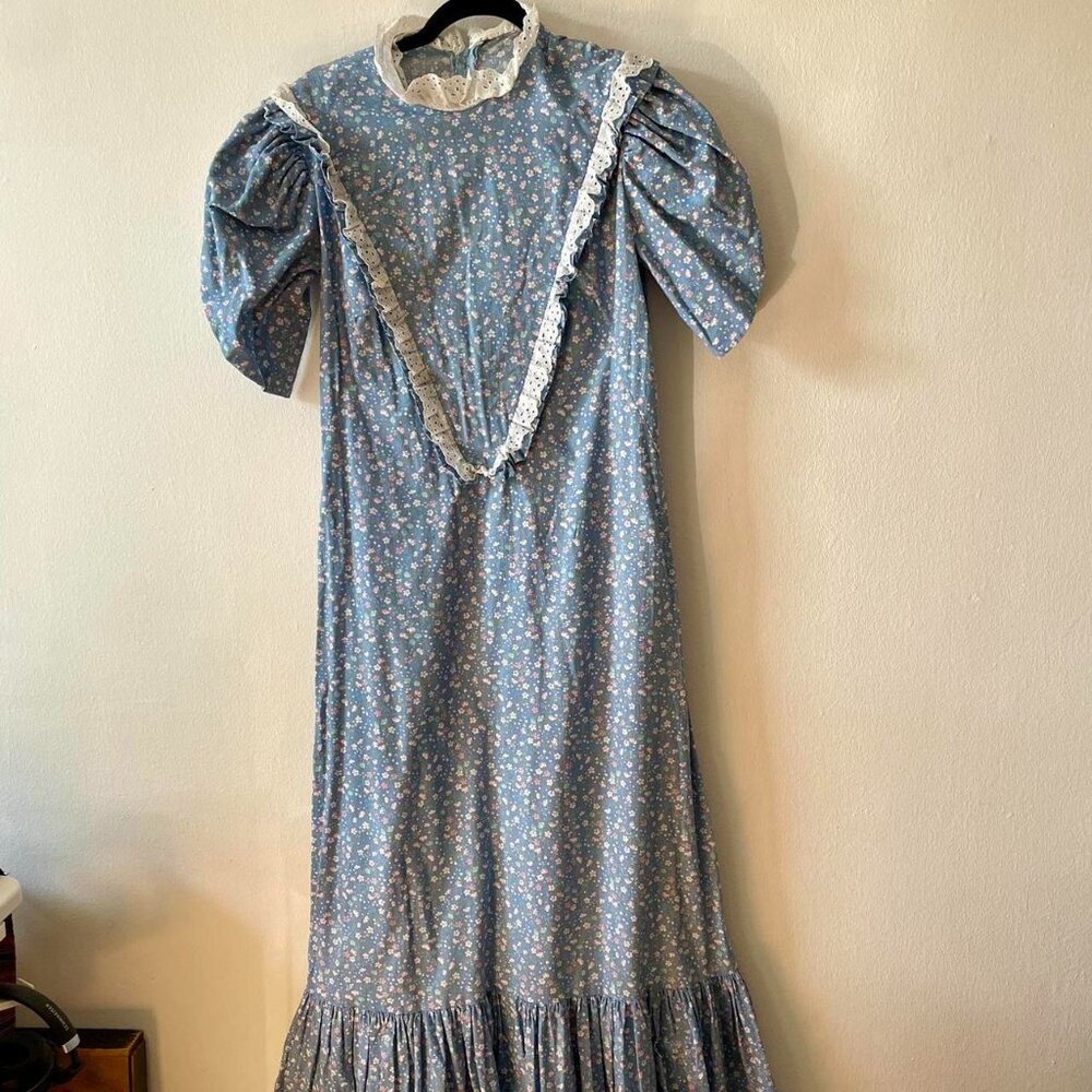 Vintage handmade prairie maxi dress